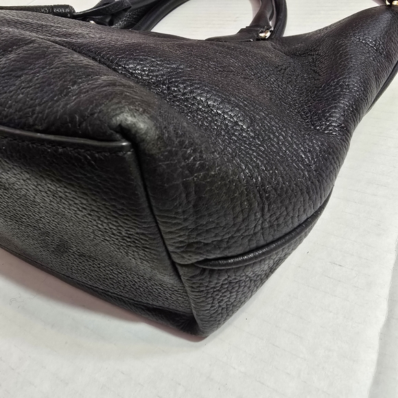 Tory Burch Thea Black Pebbled Leather Tote with Tassels - Picture 6 of 13